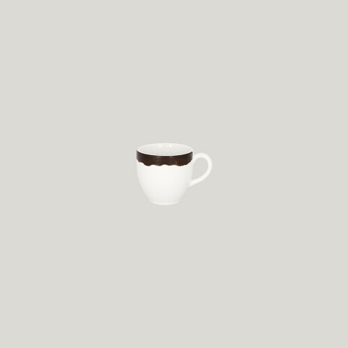 RAK Woodart šálek na espresso 9 cl – tmavě hnědá | RAK-WDCLCU09OB