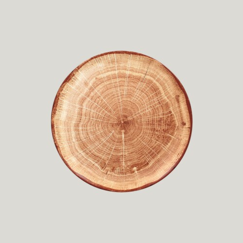 RAK Woodart talíř mělký coupe 24 cm – světle hnědá | RAK-WDNNPR24TB
