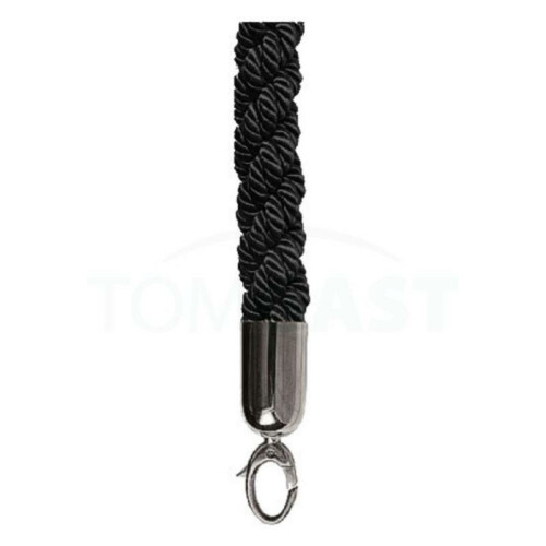 Sametový provaz 150 cm, černý
