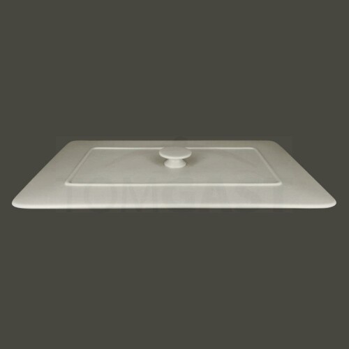 RAK Chef's Fusion poklice pro obdélný pekáč 39,5 × 24,5 cm, bílá | RAK-CFRT39WHLD