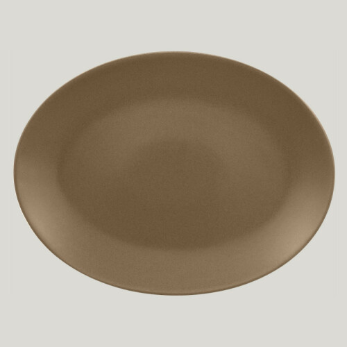 RAK Genesis talíř oválný 36 x 27 cm, hnědá | RAK-GNNNOP36CR