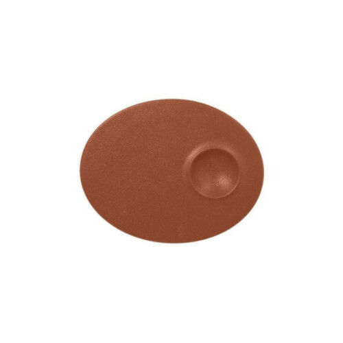 RAK Talíř mělký s důlkem 18 × 10 cm, hnědá | RAK-NFMROP18BW