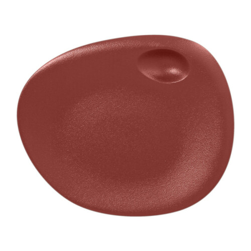 RAK Talíř s důlkem 31 × 26,5 cm, tmavě červená | RAK-NFNBFP32DR