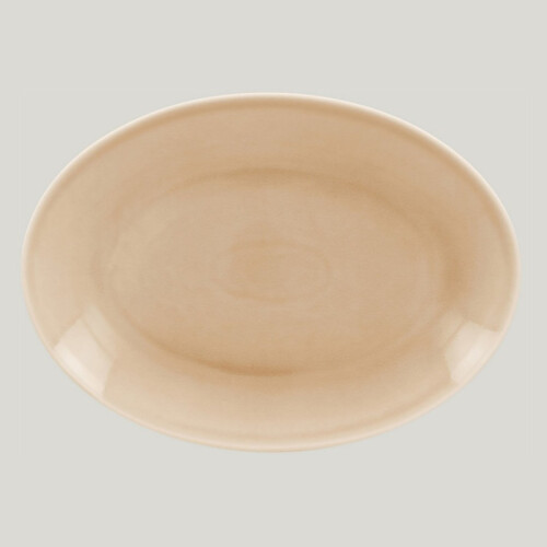 RAK Vintage talíř mělký oválný, béžový 36 × 27 cm | RAK-VNNNOP36BG