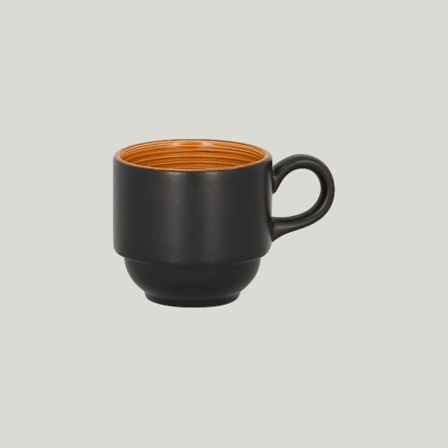 RAK Trinidad šálek stohovatelný 90 ml, oranžový | RAK-TRCLSC09BC
