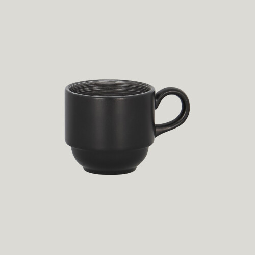 RAK Trinidad šálek stohovatelný 90 ml, šedý | RAK-TRCLSC09BG