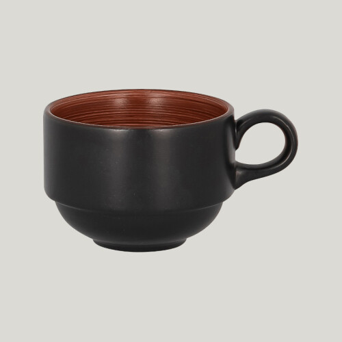 RAK Trinidad šálek stohovatelný 230 ml, hnědý | RAK-TRCLSC23BW