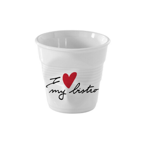 Revol Froissés pohárek "I love my bistro"  180 ml | REV-655126