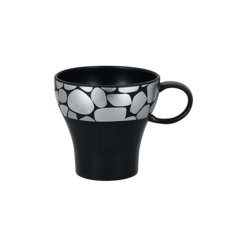 RAK Cobbles šálek na kávu 20 cl, stříbrný | RAK-CBMOCU20