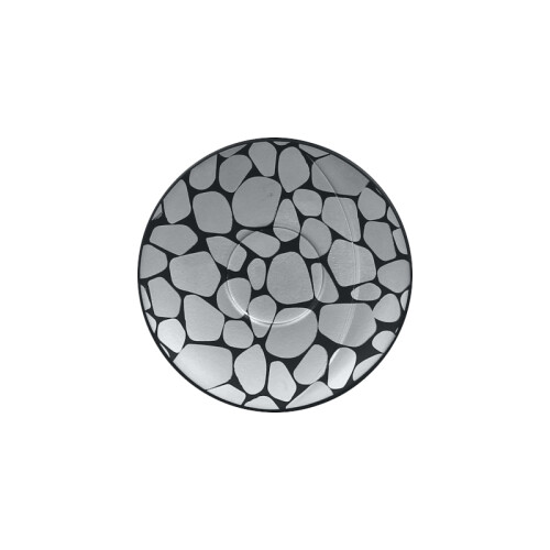 RAK Cobbles podšálek pr. 11,2 cm, stříbrný | RAK-CBMOSA11