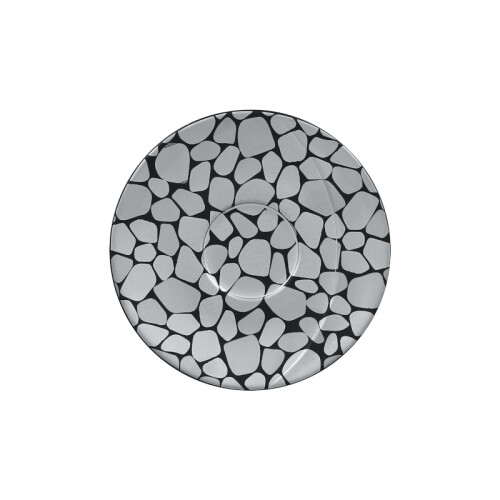 RAK Cobbles podšálek pr. 15,8 cm, stříbrný | RAK-CBMOSA16