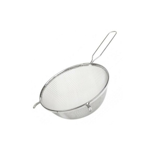 Cedník d20cm,27/20 (2,0x2,0mm) s háčkem,pocín.