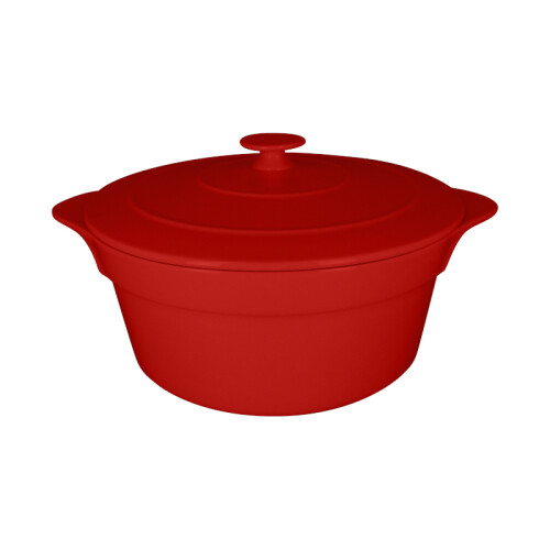RAK Chef's Fusion hrnec s poklicí pr. 28 cm, červený | RAK-CFRD28BR