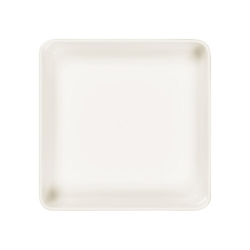 RAK Fractal talíř hluboký čtvercový 24 × 24 cm, bílý | RAK-FTSDP24