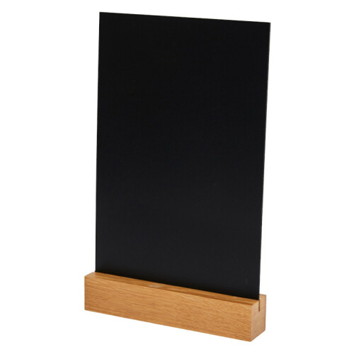 Informační tabule, PVC 25 × 14,8 cm, dubový podstavec
