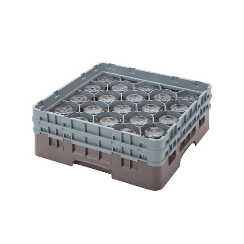 Koš Camrack 20 pozic, výška sklenice 21,6 cm - Hnědá
