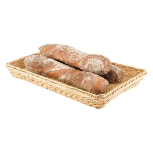 Košík na pečivo polyratanový GN 1/1, světlý