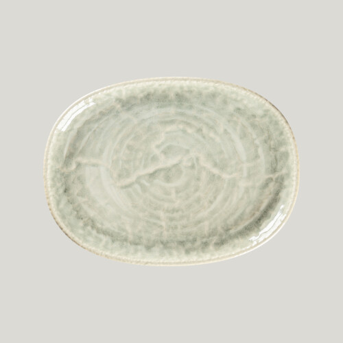 Krush talíř oválný 25 × 19 cm, světle zelený