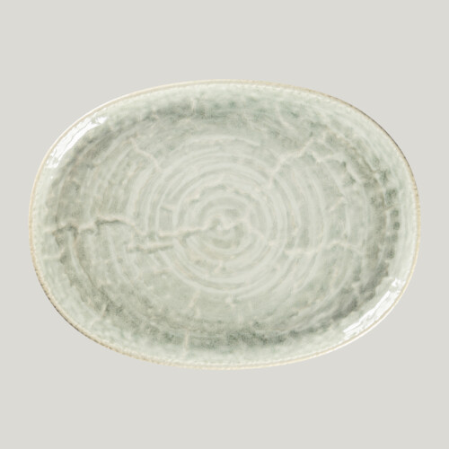Krush talíř oválný 32 × 24 cm, světle zelený