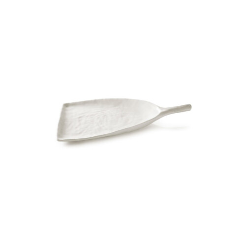 Yli talíř ve tvaru lopatky bílý, 18 cm