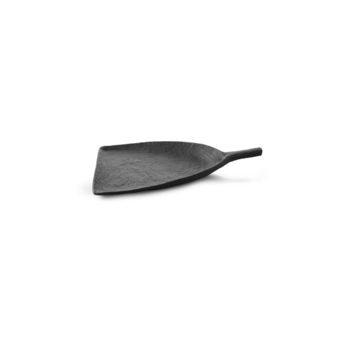Yli talíř ve tvaru lopatky černý, 18 cm