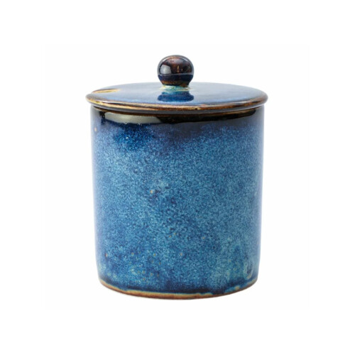 Deep blue cukřenka s víkem 220 ml