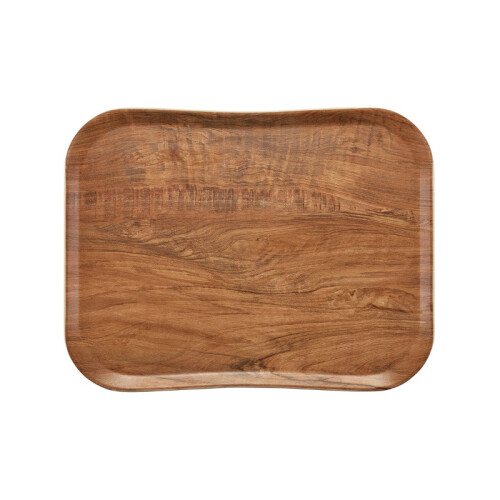 Wood podnos 33 × 43 cm, hnědá oliva