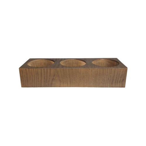 Základna se 3 otvory, jasan, 400 × 130 × 80 mm
