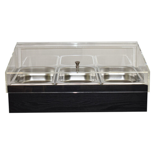 Chladicí box pro gastronádoby s krytem GN 1/1, černý