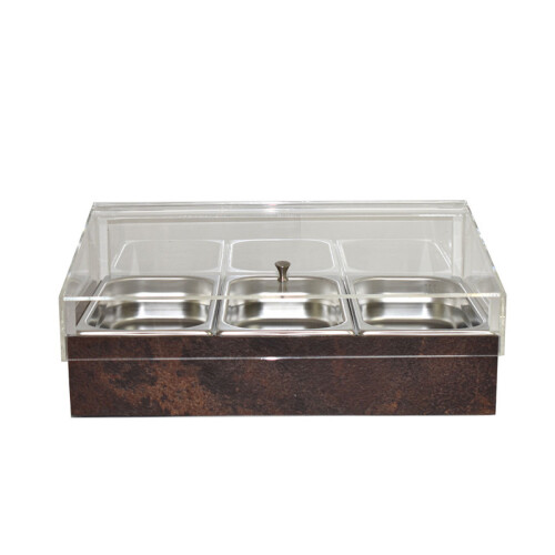 Chladicí box pro gastronádoby s krytem GN 1/1, dekor rez