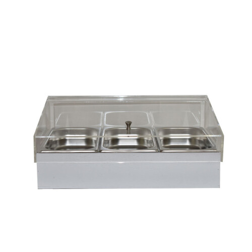 Chladicí box pro gastronádoby s krytem GN 1/1, bílý
