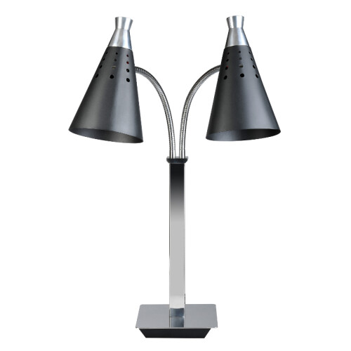 T-Collection ohřívací lampa flexibilní 230 V, dvojitá, černá