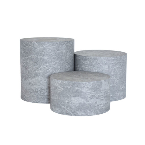 Podstavec kulatý HPL, pr.223 mm, v: 240 mm, dekor beton