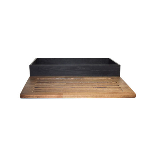 Box na pečivo s deskou na krájení GN 1/1, černý