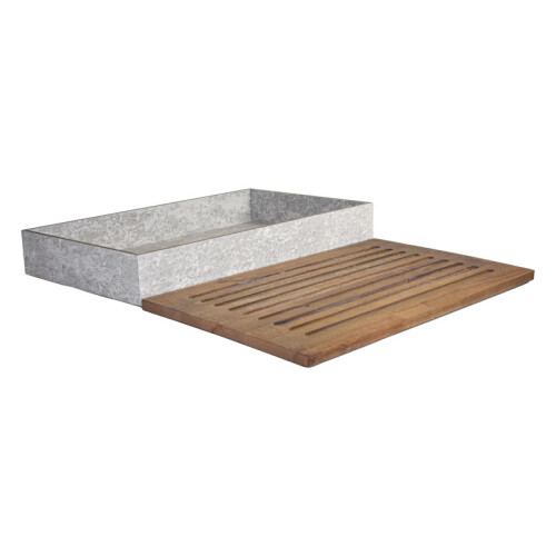 Box na pečivo s deskou na krájení GN 1/1, dekor beton