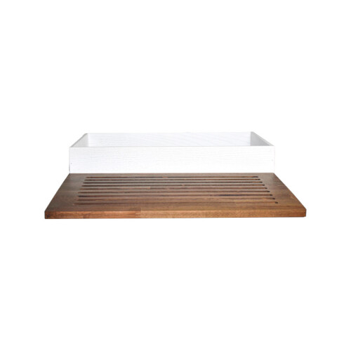 Box na pečivo s deskou na krájení GN 1/1, bílý