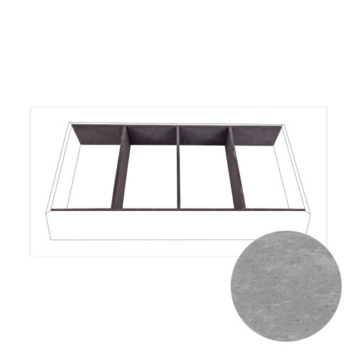 Příborník GN 1/1, dekor beton