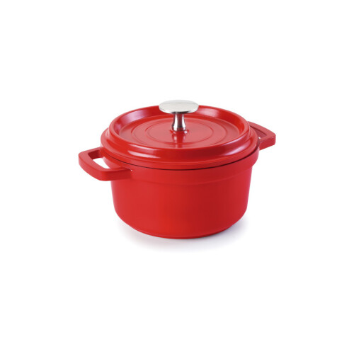 Hrnec Mini kulatý, pr. 14 cm, červaný