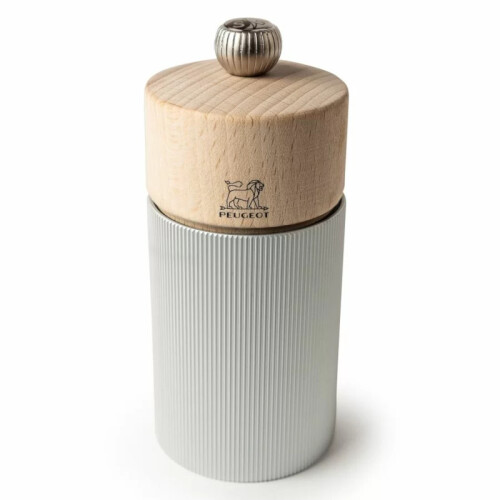 Mlýnek LINE na sůl 12 cm, Natural Aluminium