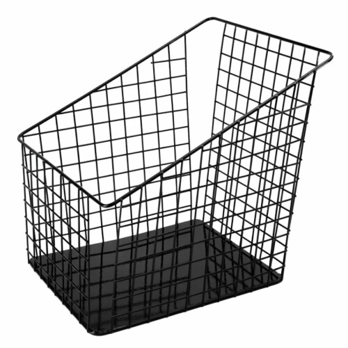 Košík na bagety 32,5 x 30 x 26,5 cm, ocelový, černý