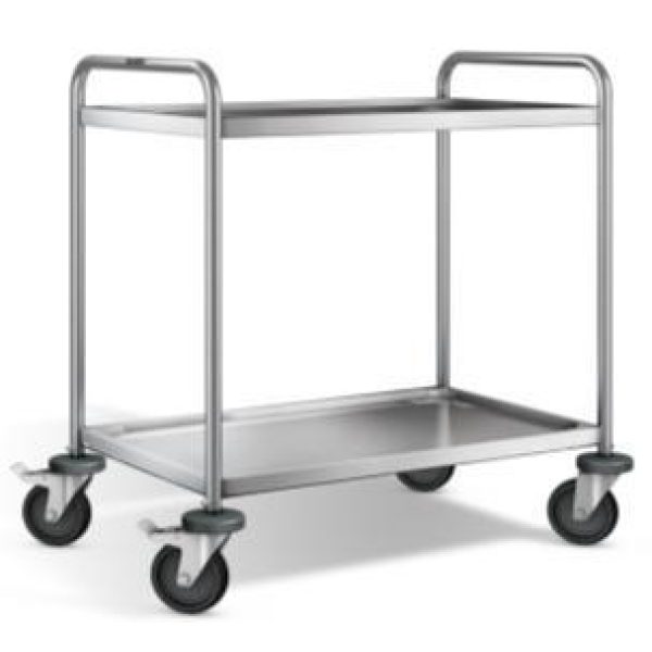 Nerez servírovací vozík SW8x5-2 (900x600mm) - 2 police