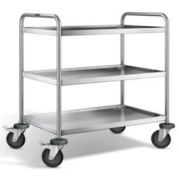 Nerez servírovací vozík SW8x5-3 (900x600mm) - 3 police