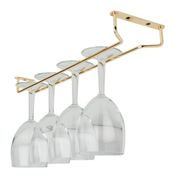 Držák na sklenice mosazný