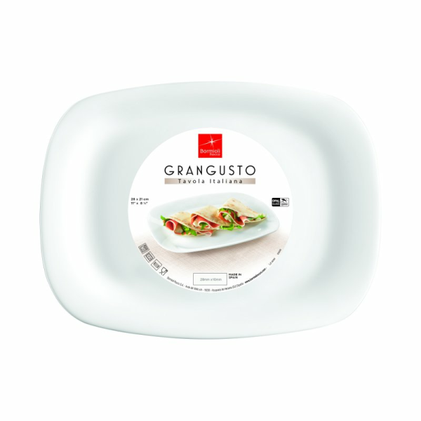 Bormioli Rocco Talíř 28 x 21 cm – PIADINA | BR-431241