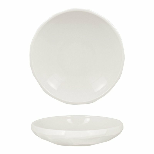 RAK Talíř řezaný hluboký 20 cm – bílá | RAK-STCDP20OC18