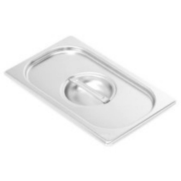 Víko s výřezem na naběračku na gastronádoby bez úchytů GN 1/3